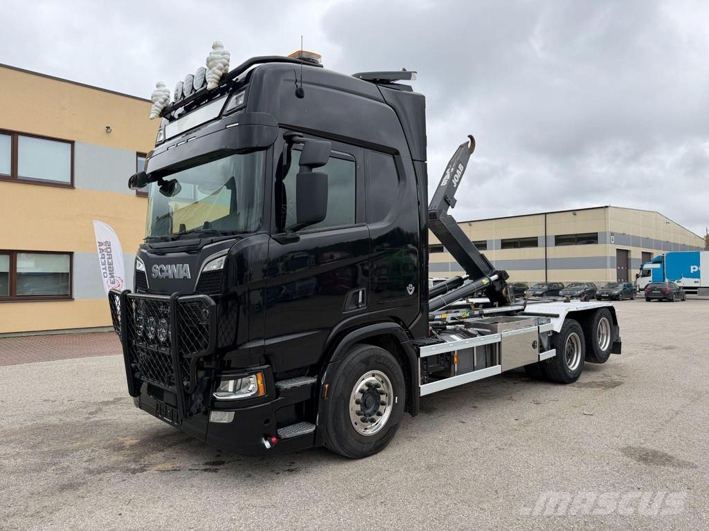 Scania R580 6X2 EURO6 + RETARDER + JOAB LIFT Camion ampliroll