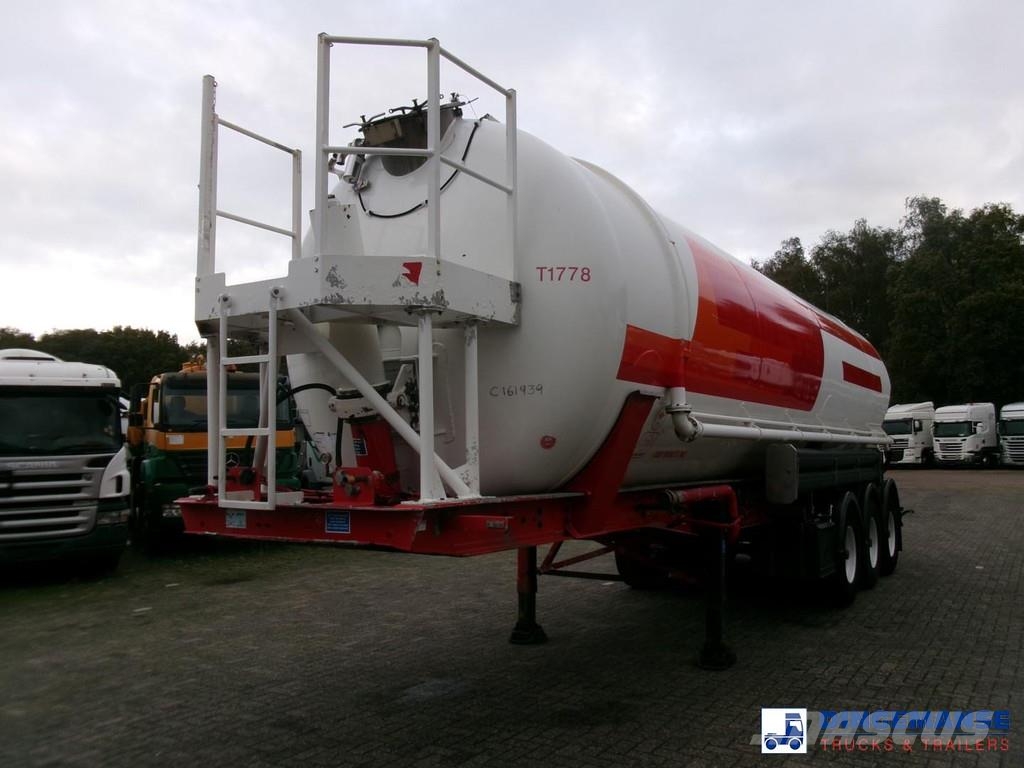 Feldbinder Powder tank alu 41 m3 (tipping) Напівпричепи-автоцистерни