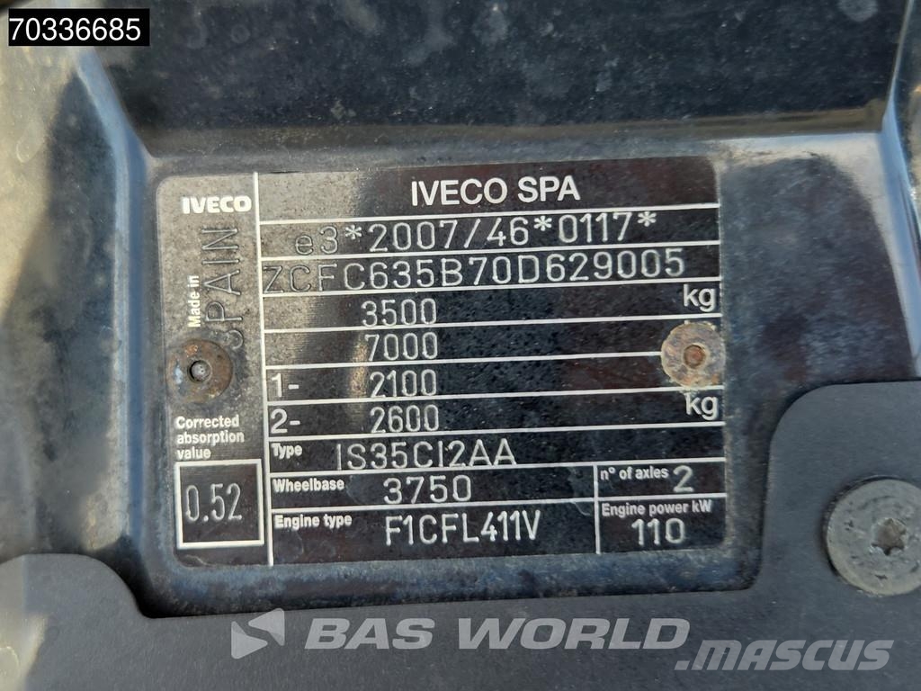 Iveco Daily 35C15 3.0L Pritsche Doppelbereifung 3,5t AHK شاحنات خفيفة/مفصلية الجوانب