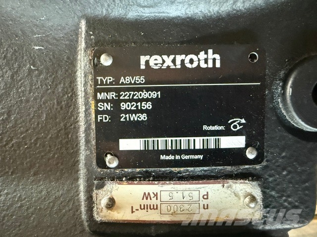 Rexroth A8V55 HYDRAULIC PUMP Hidráulicos
