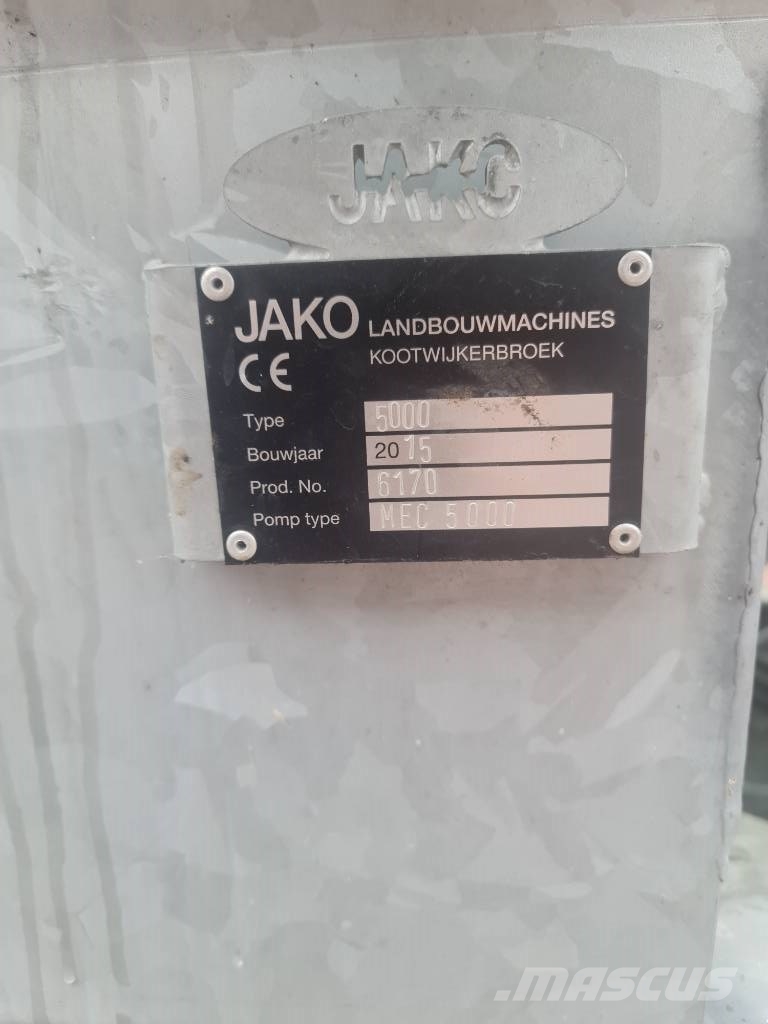 Jako 5 kuub tank Slurry tankers