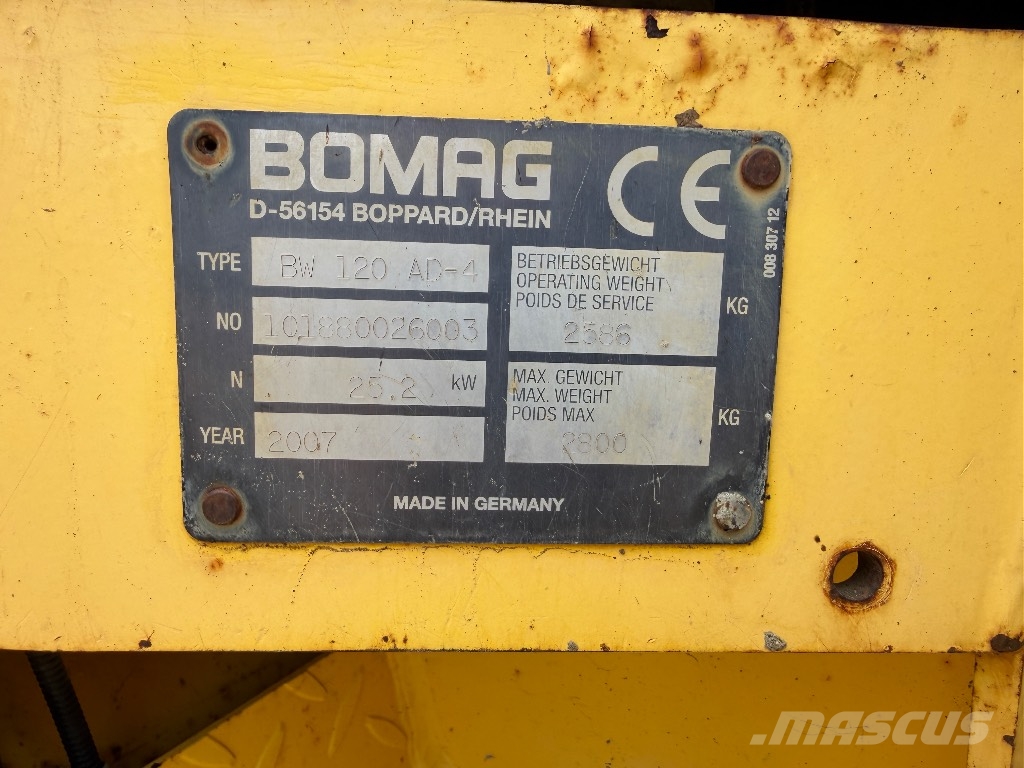 Bomag BW 120 AD-4 Οδοστρωτήρες διπλού κυλίνδρου
