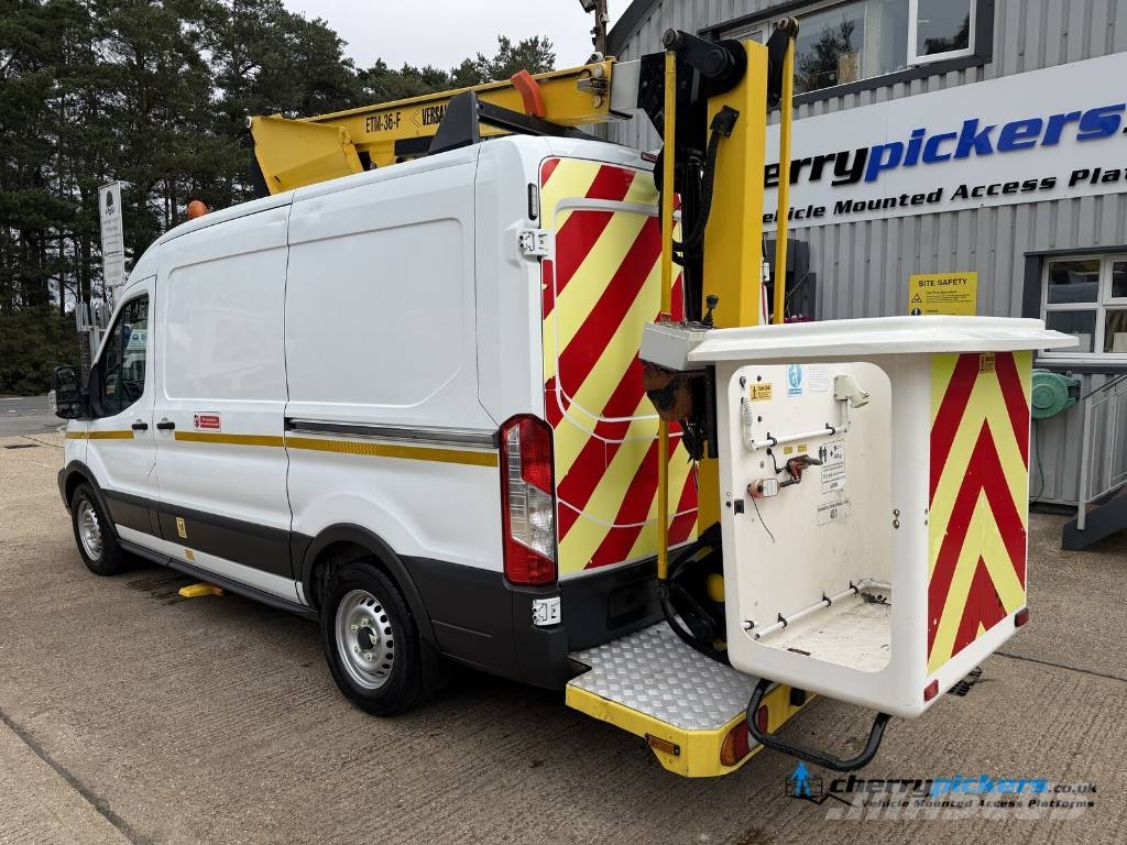 Ford Transit Versalift ETM 36 Cherry Picker المنصات الهوائية المثبتة على شاحنة