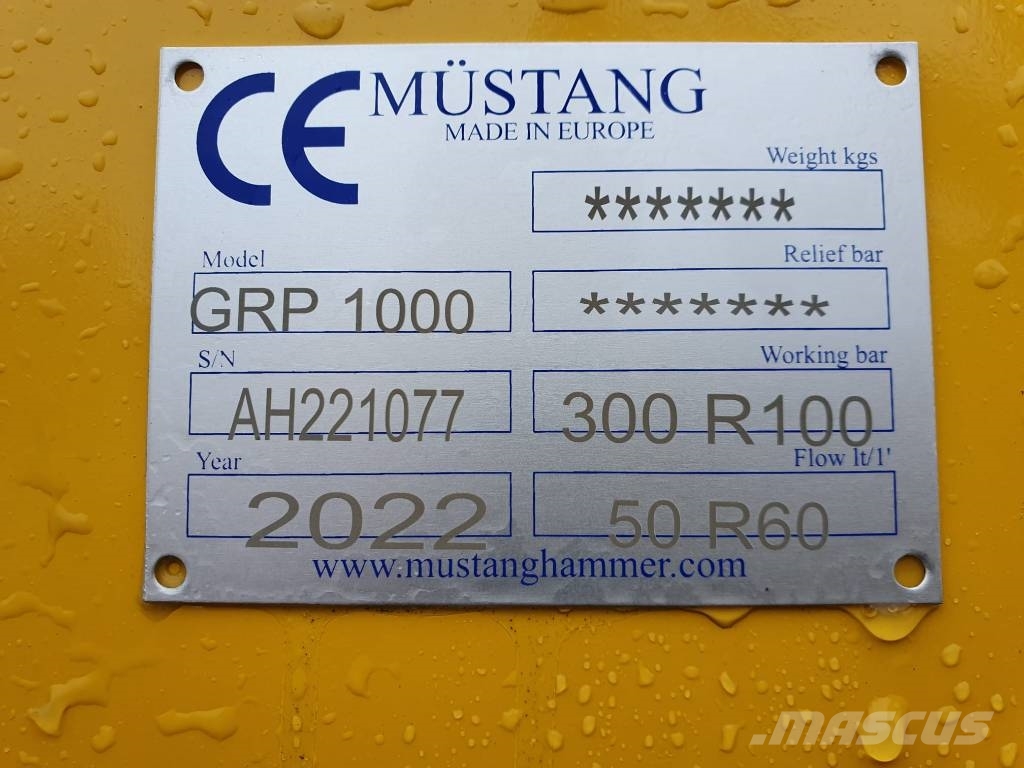 Mustang GRP 1000 CHWYTAK NOWY Grabilice