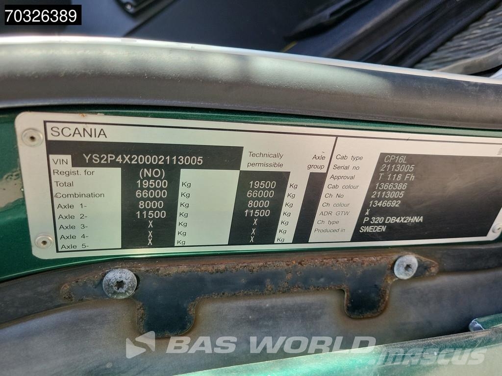 Scania P320 P 4X2 Palfinger PK14002-EH 5x Extensions Remo Camiones plataforma