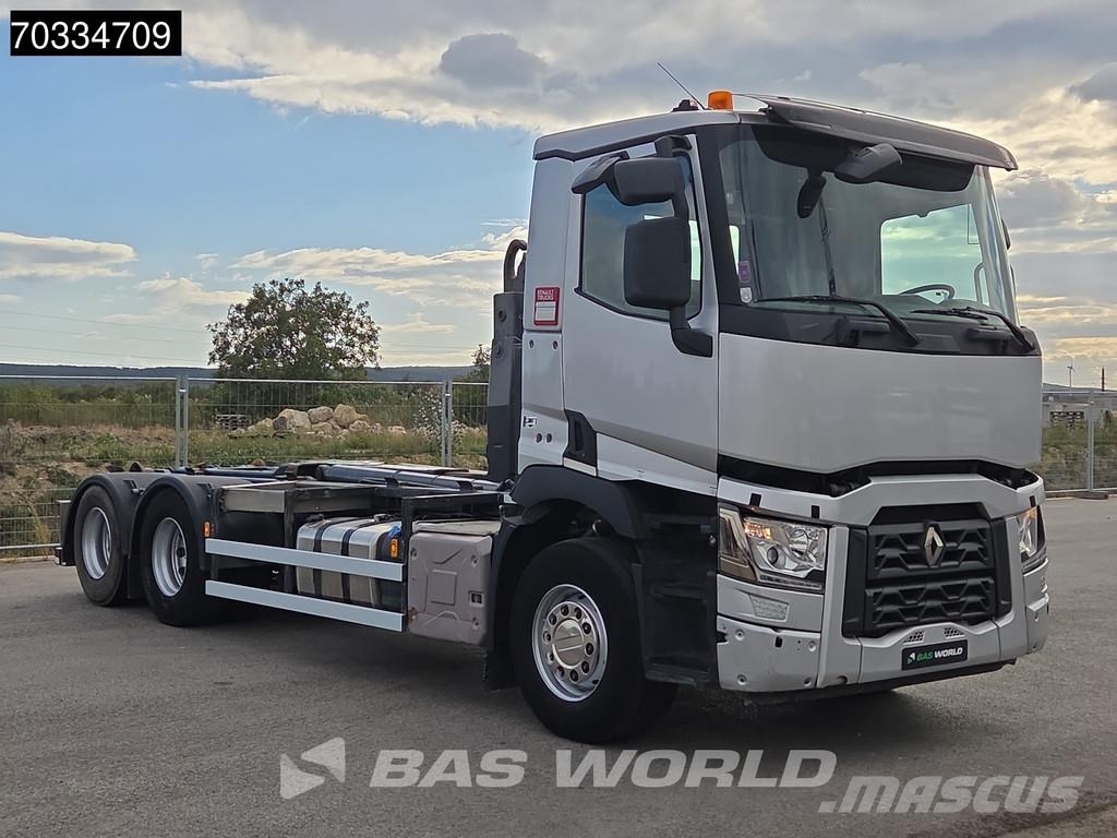 Renault C 380 6X2 HYVA Lift containersystem Liftachse Auto Vrachtwagen met containersysteem