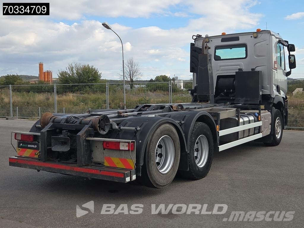 Renault C 380 6X2 HYVA Lift containersystem Liftachse Auto Camiones polibrazo