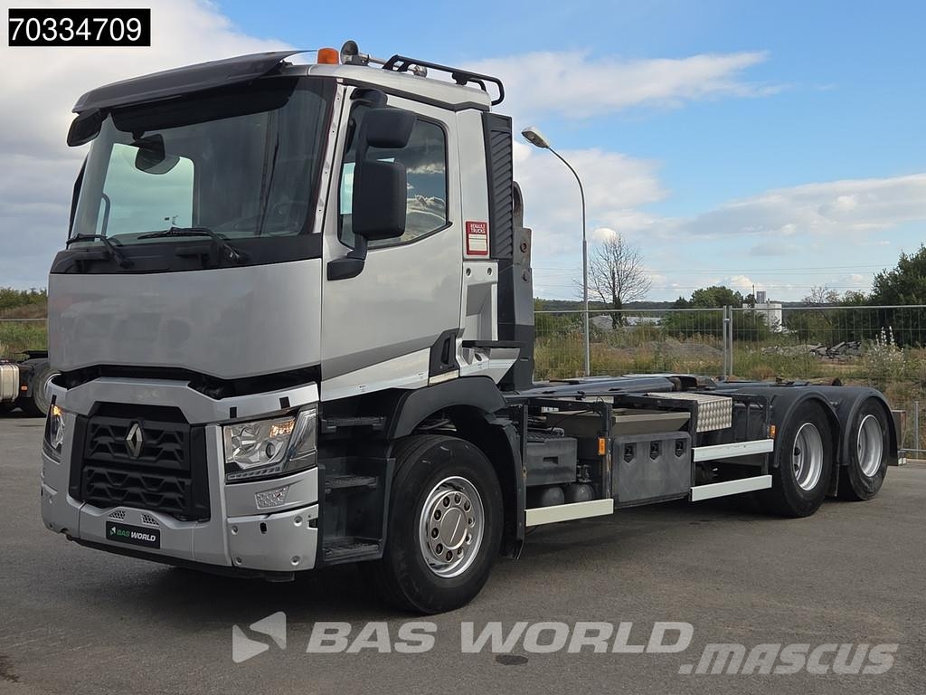 Renault C 380 6X2 HYVA Lift containersystem Liftachse Auto Vrachtwagen met containersysteem