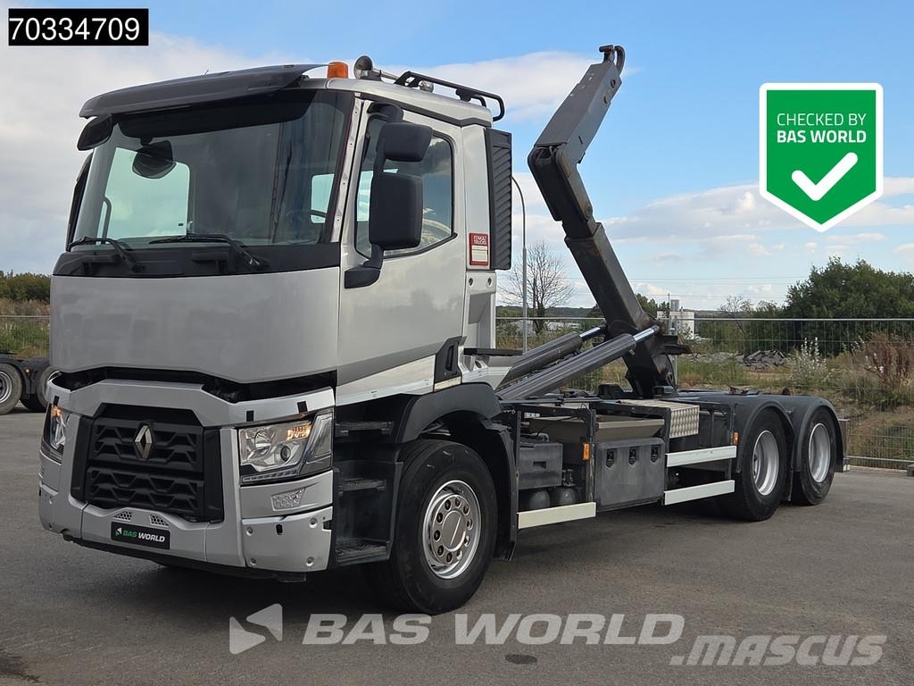 Renault C 380 6X2 HYVA Lift containersystem Liftachse Auto Camiones polibrazo