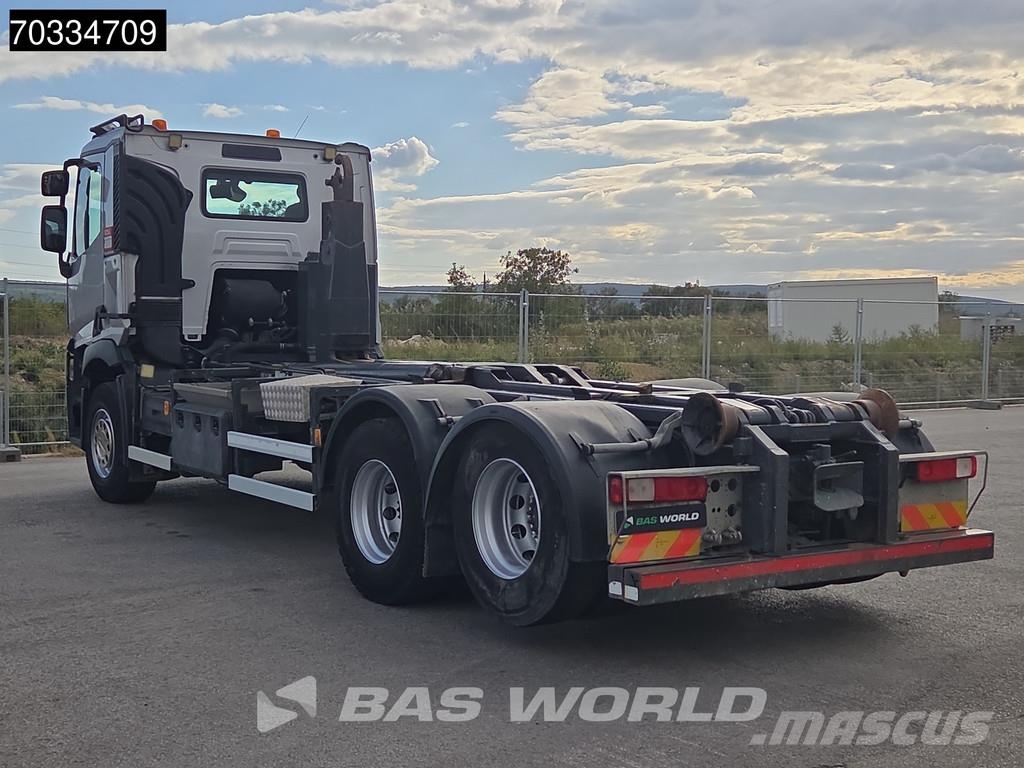 Renault C 380 6X2 HYVA Lift containersystem Liftachse Auto Camiones polibrazo