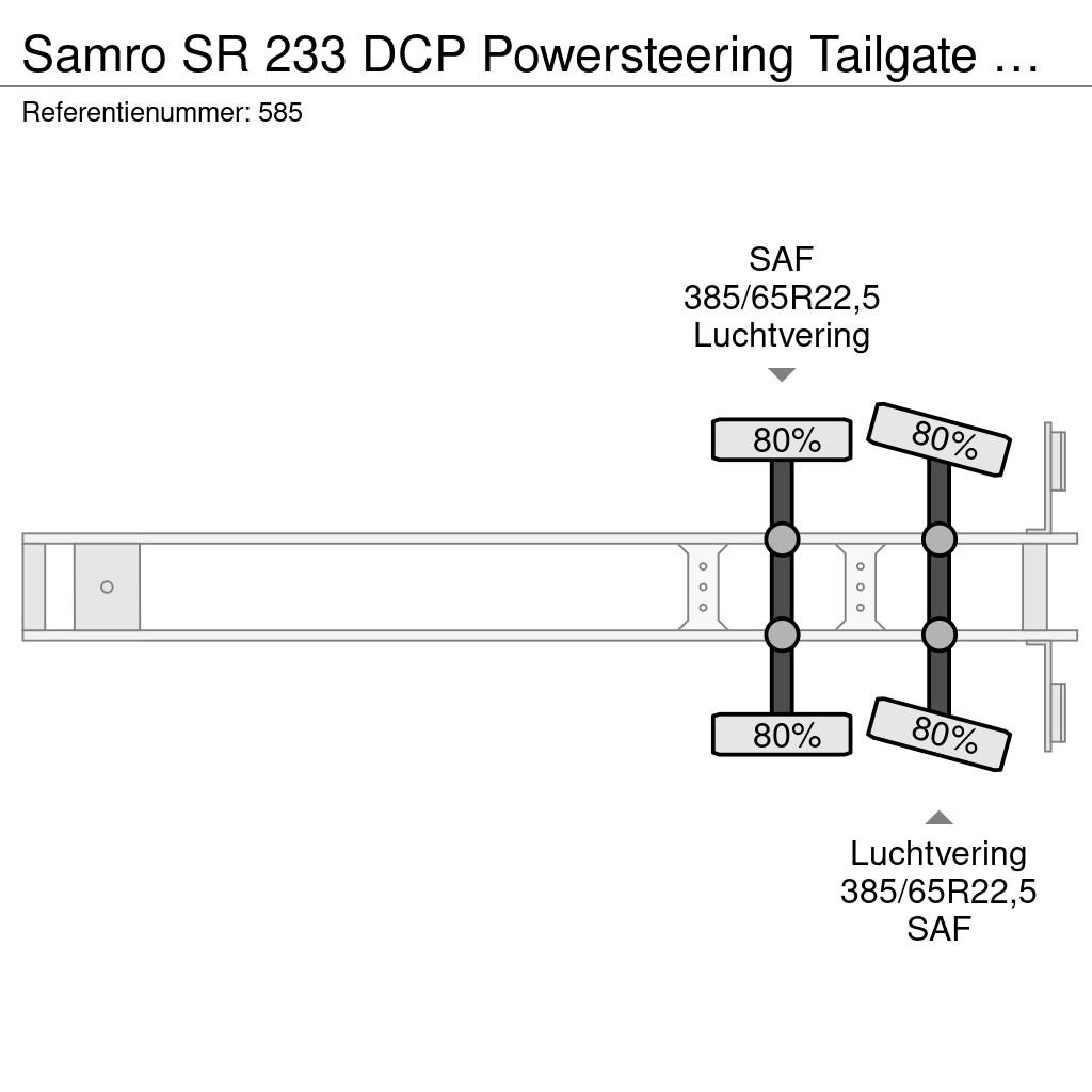 Samro SR 233 DCP Powersteering Tailgate NL Trailer! نصف مقطورات ذات هيكل صندوقي