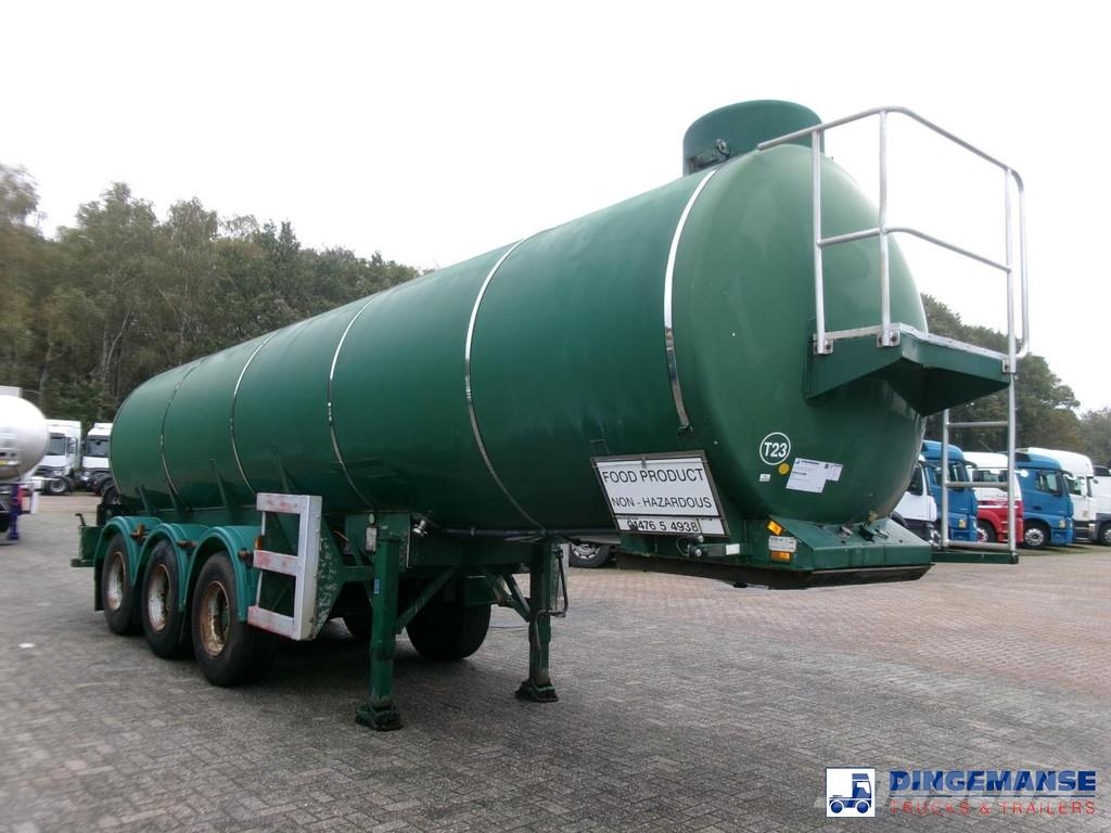 Melton Food tank inox 25 m3 / 1 comp Poluprikolice cisterne