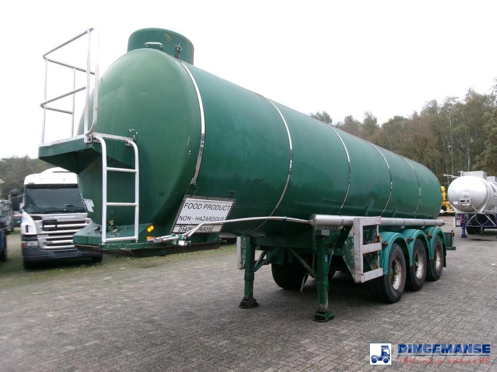 Melton Food tank inox 25 m3 / 1 comp Poluprikolice cisterne