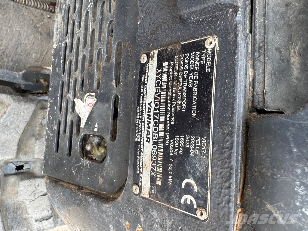 Yanmar VIO17 (06937) *RESERVEE/RESERVED ミニ油圧ショベル 7t以下(ミニユンボ・ミニディガー)