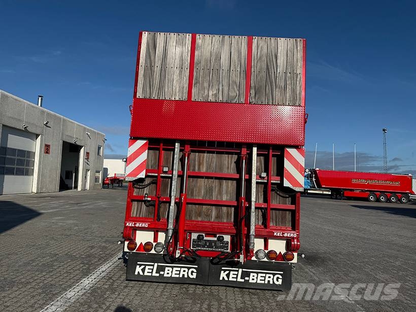 Kel-Berg 4 axle Plant trailer / Baumaschinenanhänger Platformos / Pakrovimas iš šono