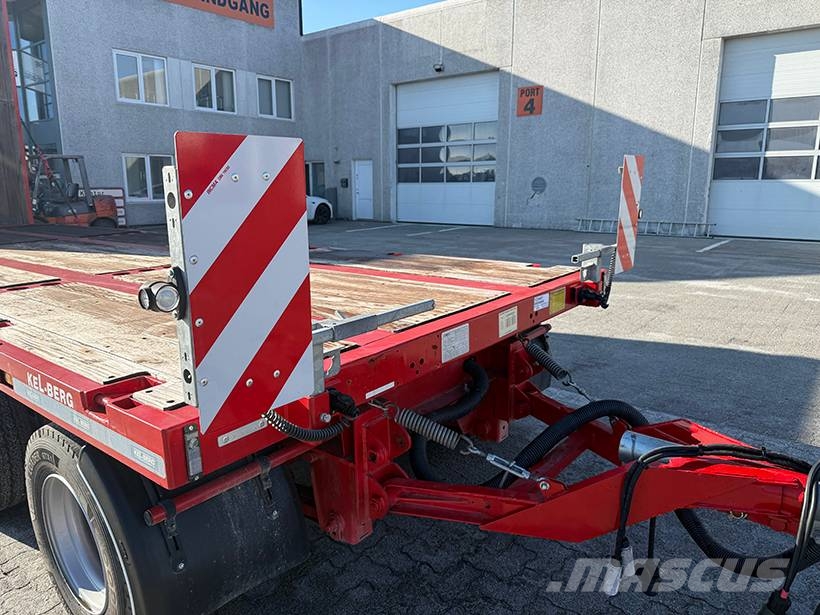Kel-Berg 4 axle Plant trailer / Baumaschinenanhänger Platformos / Pakrovimas iš šono
