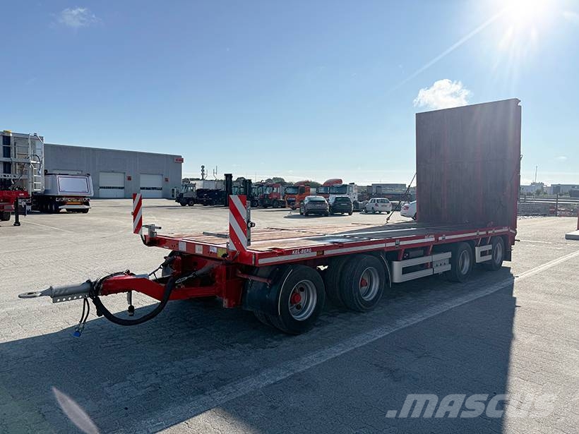Kel-Berg 4 axle Plant trailer / Baumaschinenanhänger Platformos / Pakrovimas iš šono