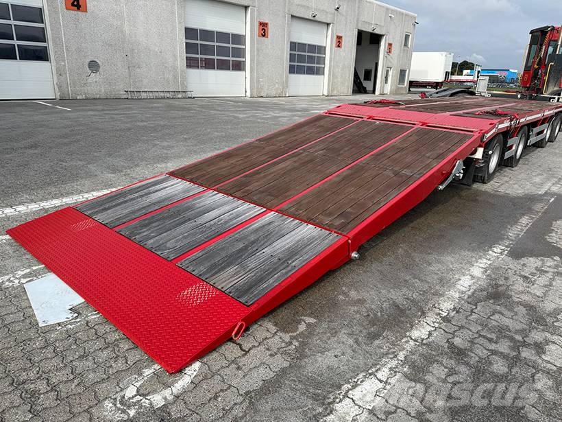 Kel-Berg 4 axle Plant trailer / Baumaschinenanhänger Platformos / Pakrovimas iš šono