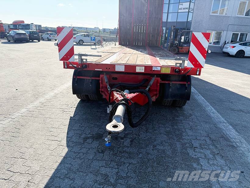 Kel-Berg 4 axle Plant trailer / Baumaschinenanhänger Platformos / Pakrovimas iš šono