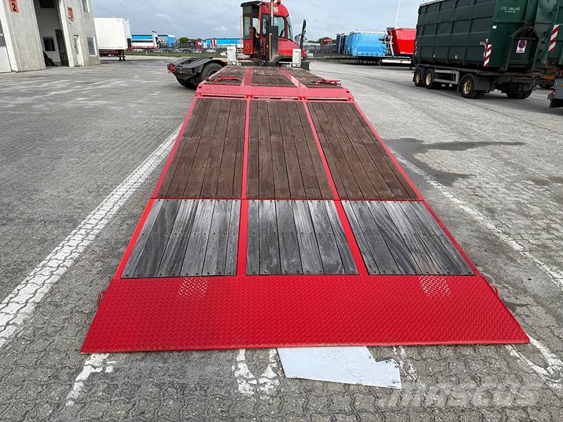 Kel-Berg 4 axle Plant trailer / Baumaschinenanhänger Platformos / Pakrovimas iš šono