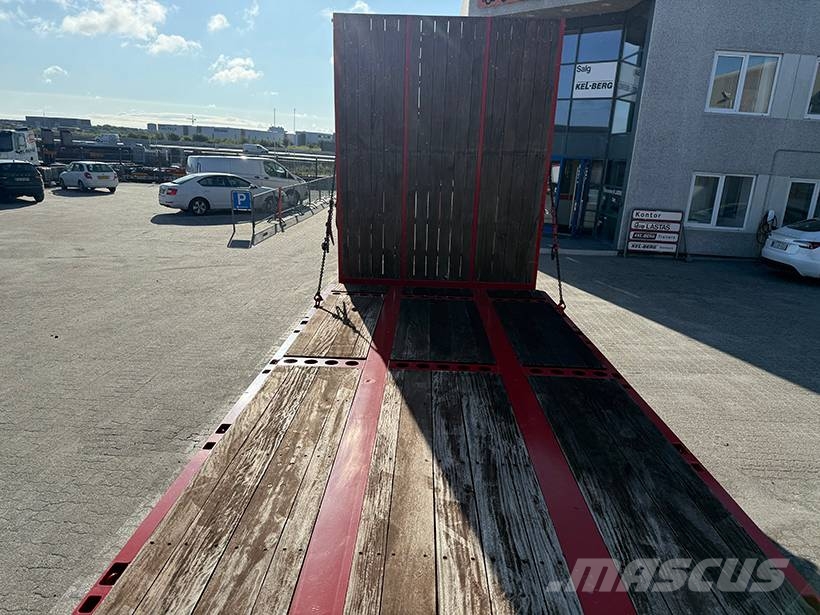 Kel-Berg 4 axle Plant trailer / Baumaschinenanhänger Platformos / Pakrovimas iš šono