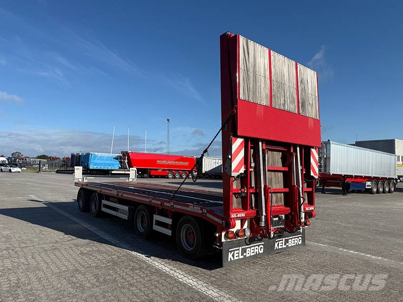 Kel-Berg 4 axle Plant trailer / Baumaschinenanhänger Platformos / Pakrovimas iš šono