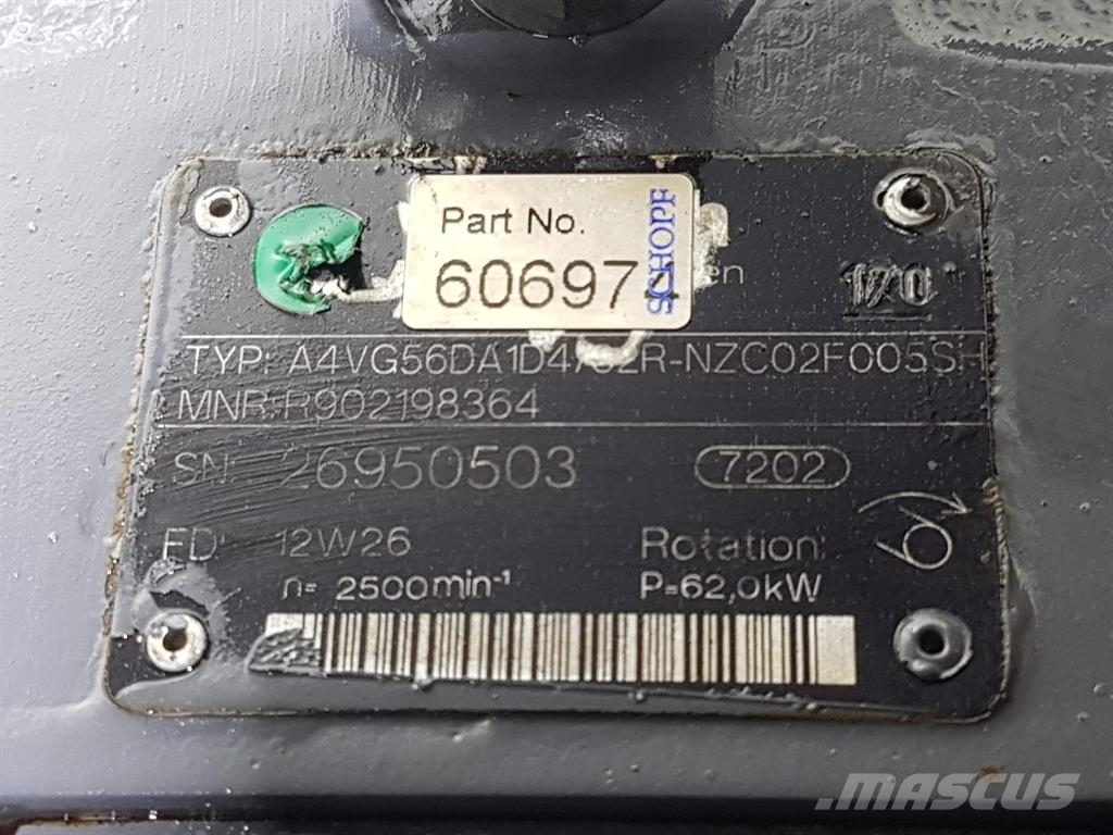 Rexroth A4VG56DA1D4/32R-R902198364-Drive pump/Fahrpumpe Hydraulika