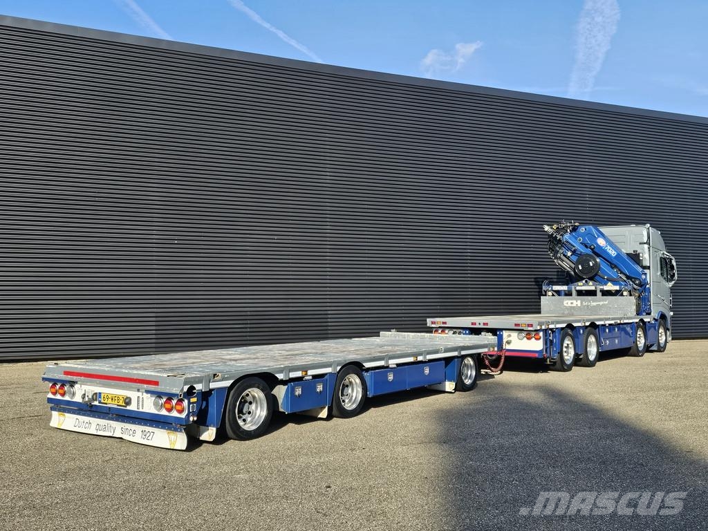 Volvo FH 500 8x2 / HMF 70 tm CRANE + JUMBO TRAILER 起重车