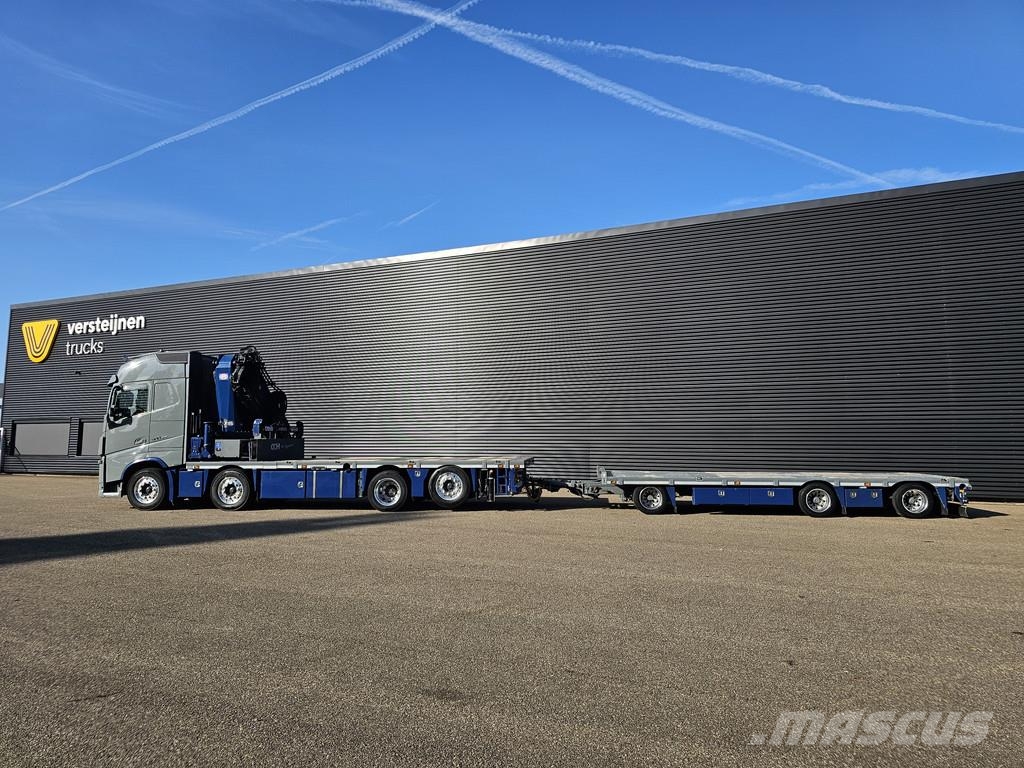 Volvo FH 500 8x2 / HMF 70 tm CRANE + JUMBO TRAILER 起重车