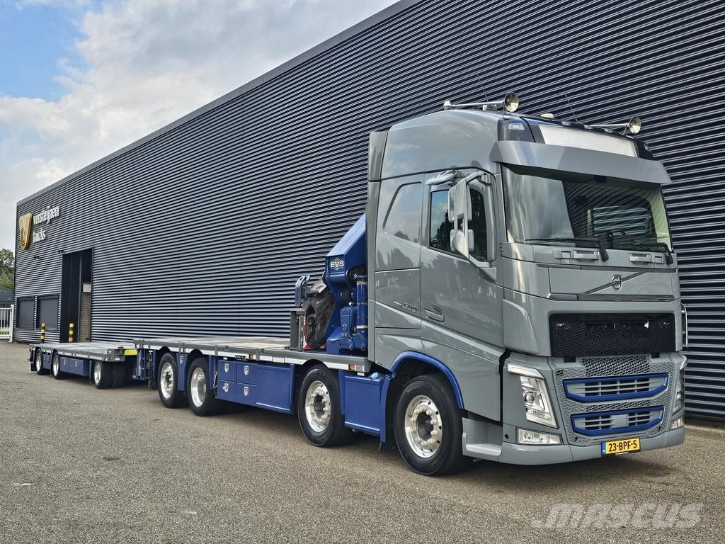 Volvo FH 500 8x2 / HMF 70 tm CRANE + JUMBO TRAILER 起重车