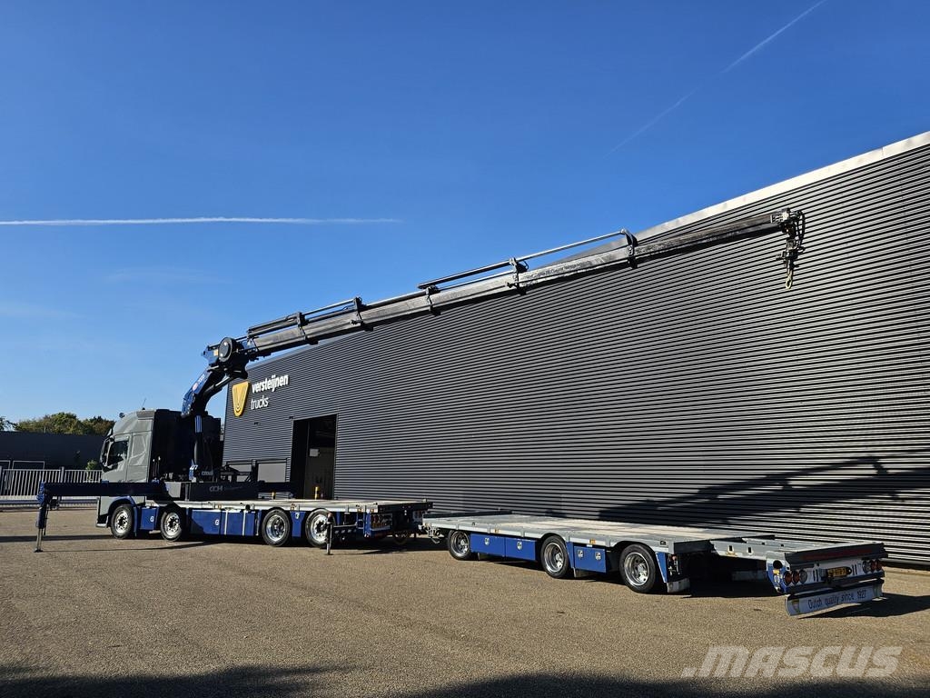 Volvo FH 500 8x2 / HMF 70 tm CRANE + JUMBO TRAILER 起重车