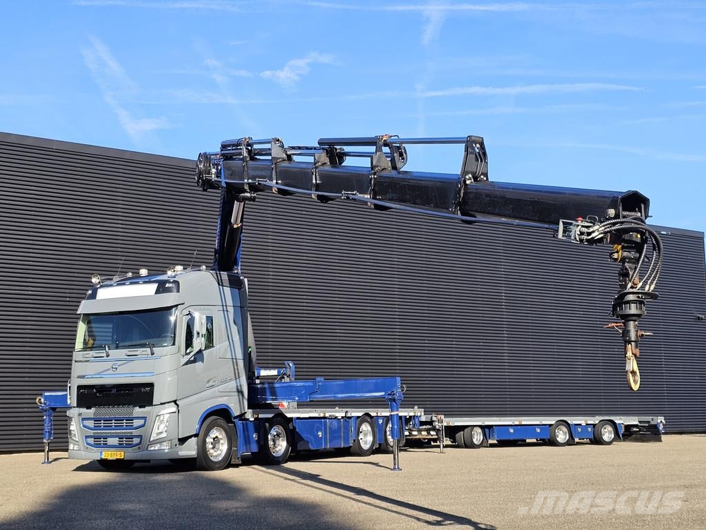 Volvo FH 500 8x2 / HMF 70 tm CRANE + JUMBO TRAILER 起重车