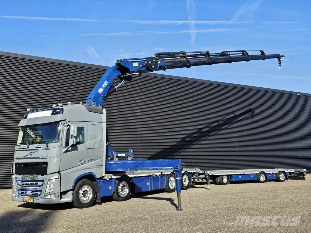 Volvo FH 500 8x2 / HMF 70 tm CRANE + JUMBO TRAILER 起重车