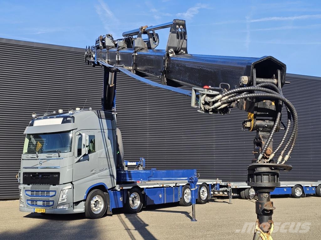 Volvo FH 500 8x2 / HMF 70 tm CRANE + JUMBO TRAILER 起重车