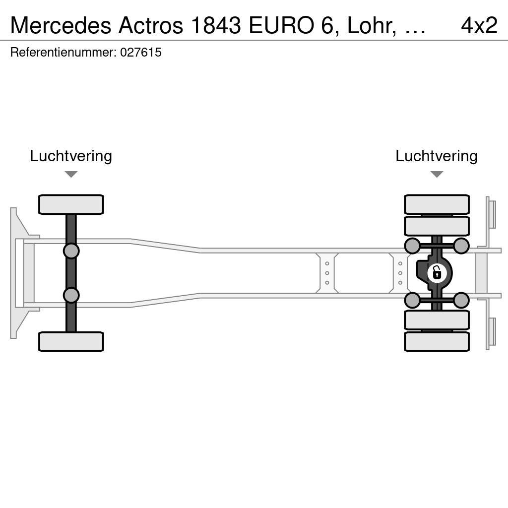 Mercedes-Benz Actros 1843 EURO 6, Lohr, Multilohr, Retarder, Com Autotransporter