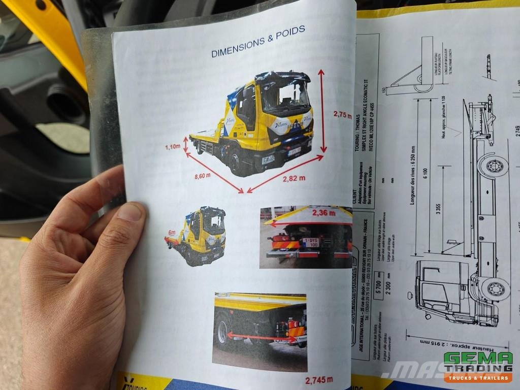 Iveco EuroCargo 120-220L 4x2 Half Sleeper Cabin (3 Perso مركبات إصلاح الأعطال