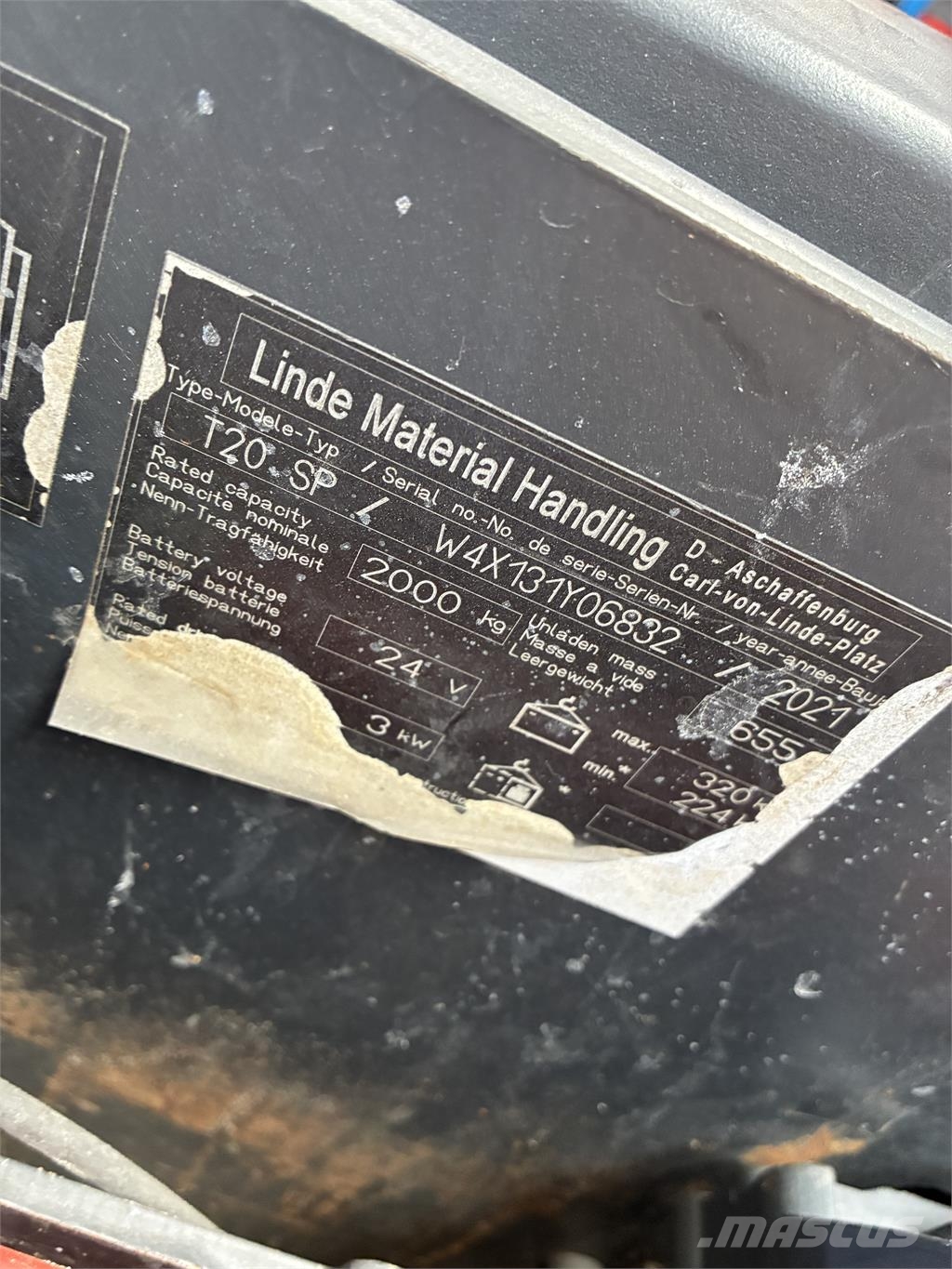 Linde T20SP lang Ručni električni viljuškar
