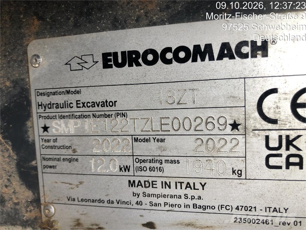 Eurocomach 18ZT NEW Mini excavators < 7t (Mini diggers)