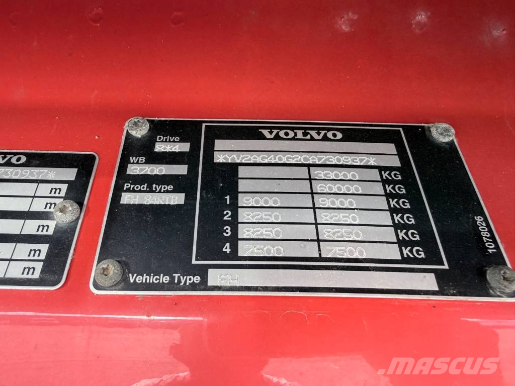 Volvo FH 540 8x4*4 Tridem 3 Way Tipper / Kipper Lastbiler med tip
