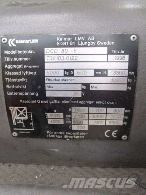 Kalmar DCD 80-6 Dīzeļa autoiekrāvēji