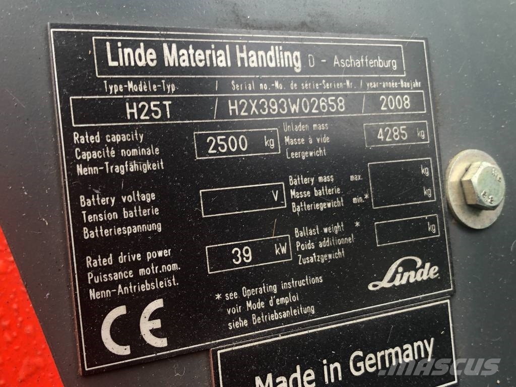 Linde H25T Chariots GPL