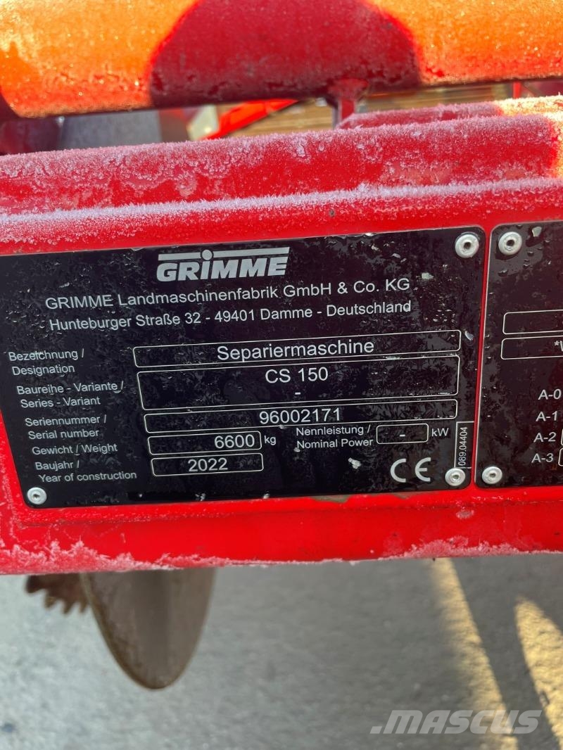 Grimme CS 150 معدات زراعة وحصاد البطاطس - أخرى