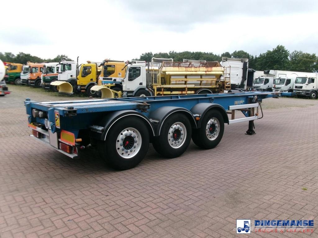 Asca 3-axle container trailer 20-30 ft + ADR Konténerkeret / Konténeremelő félpótkocsik