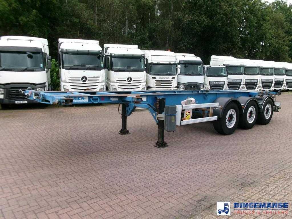 Asca 3-axle container trailer 20-30 ft + ADR Konténerkeret / Konténeremelő félpótkocsik