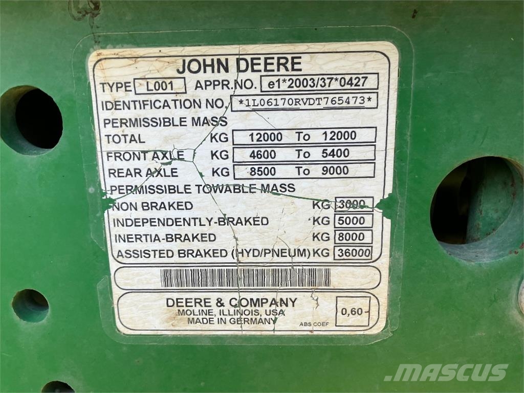 John Deere 6170R Tractoren