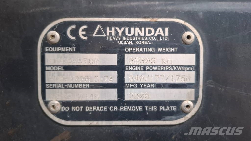 Hyundai R320LC-7A High walker Crawler excavators