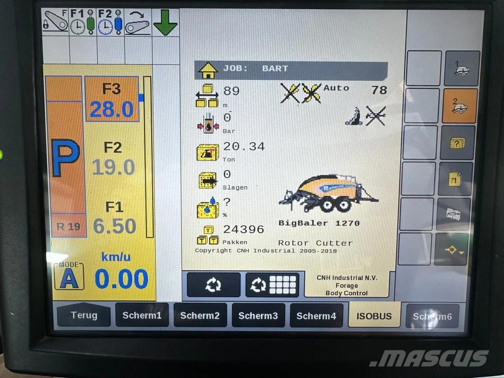 New Holland BIGBALER 1270 PLUS BigBaler 1270 Plus CropCutter V 목초 수확기