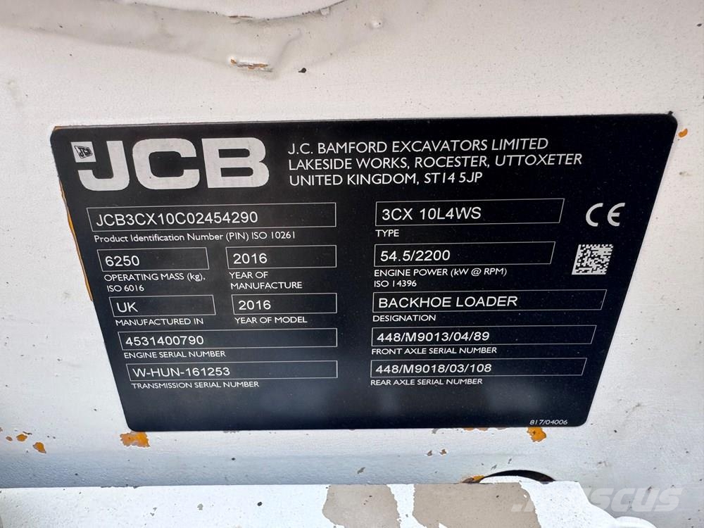 JCB 3CX COMPACT WITH BREAKER - CONSIGNED TO TCH JCB AU Baggerlader