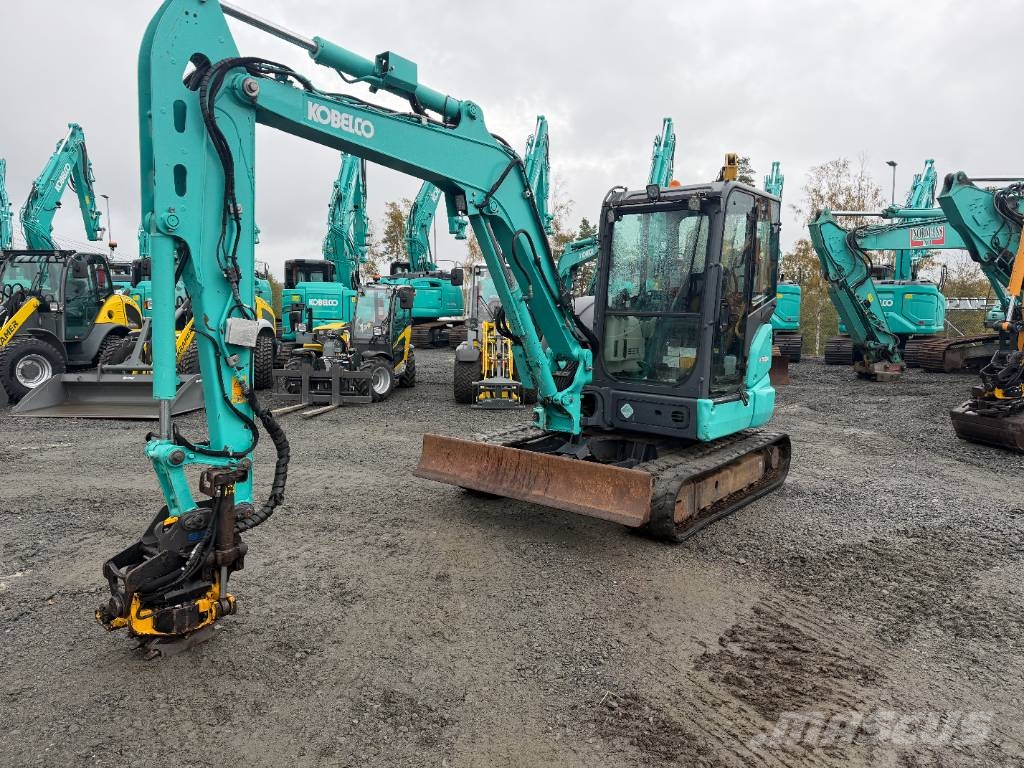 Kobelco SK 55 SRX-6 - RT & 3 skopor Mini bagri <7t
