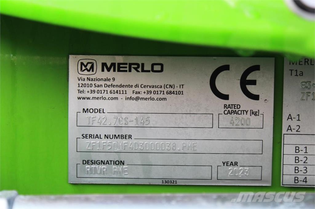 Merlo TF 42.7 CS-145 Teleskopické nakladače pre poľnohospodárstvo